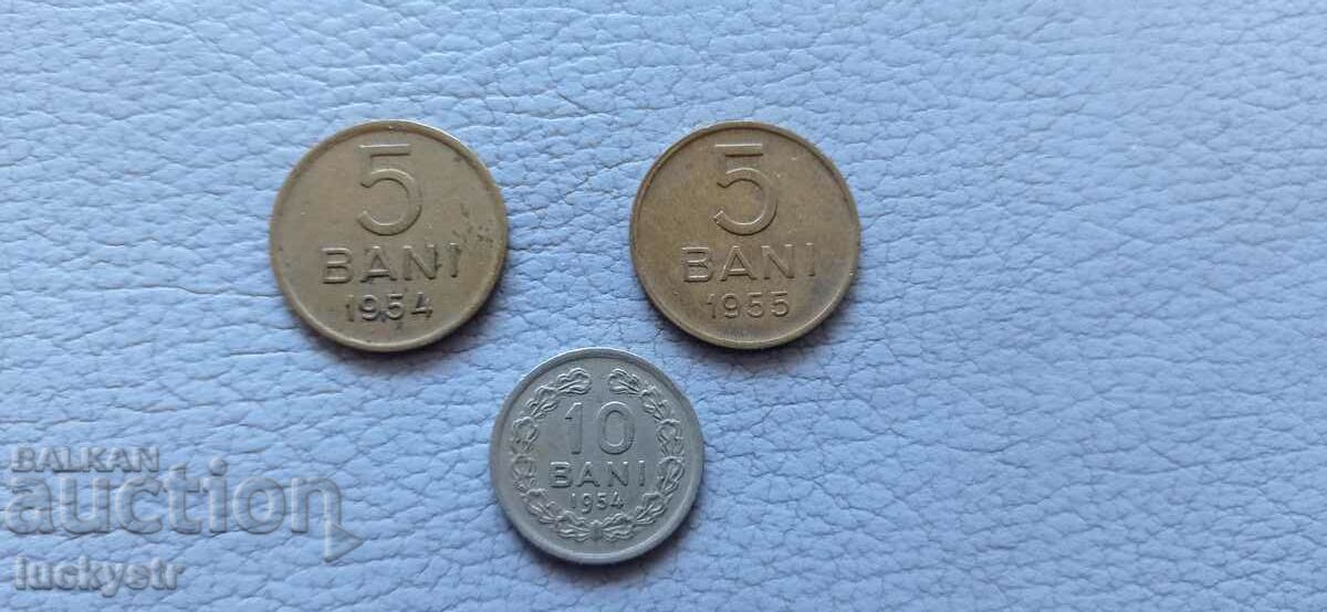 πολλά νομίσματα Ρουμανία -1954/55