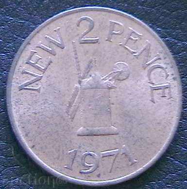 2 pence 1971, Guernsey