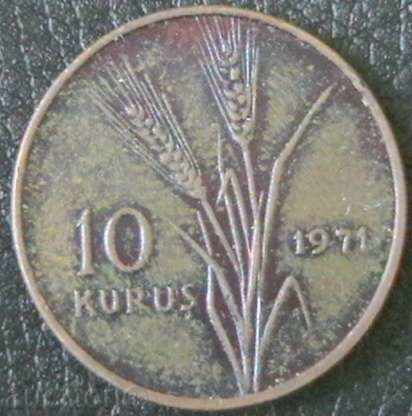 Licitație 10 kurus 1971 FAO, Turcia
