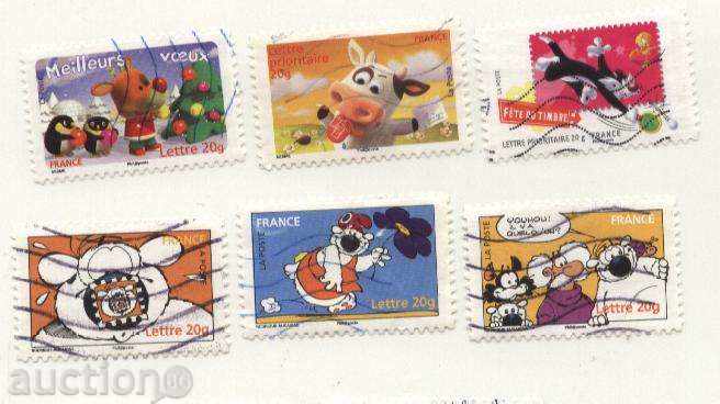 Клеймовани  марки Анимация от Франция