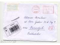 Traveled envelope - a registered letter from Slovakia