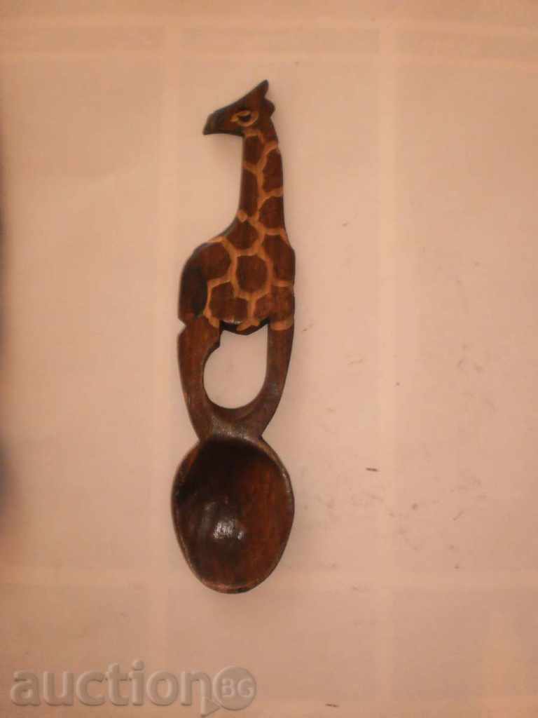 Set of mahogany scoops with giraffe handle with price 35.00 BGN | € 17.90 Set of mahogany scoops with giraffe handle with price 35.00 BGN | € 17.90