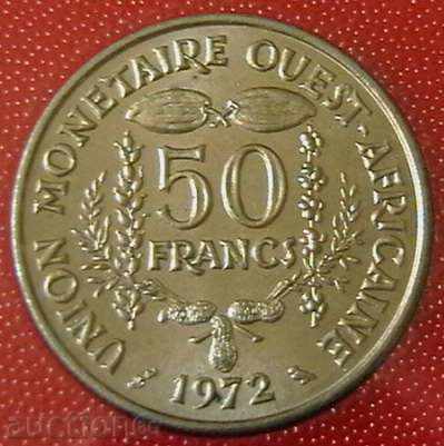 50 francs 1972 FAO, West African States