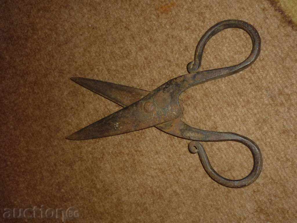 Old forged scissors 1