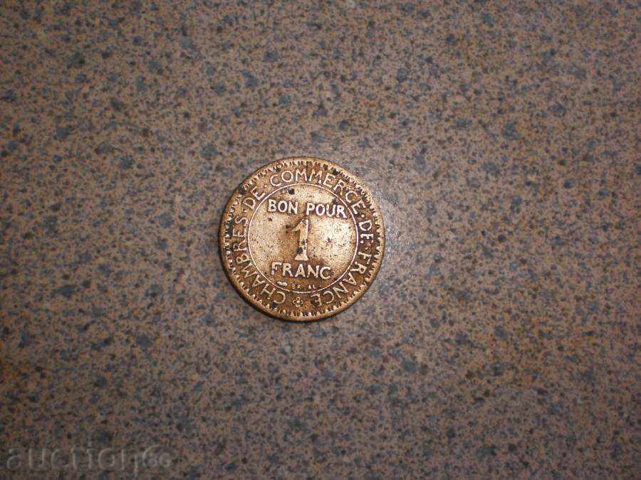 Auction  France-1 franc, 1924