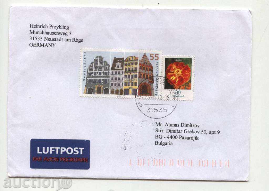 Пътувал плик с марки    от Германия