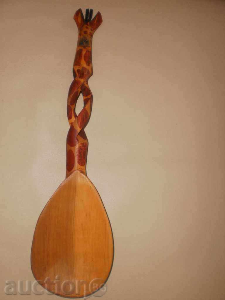 Auction Spoon with giraffe handle from Kenya Auction Spoon with giraffe handle from Kenya