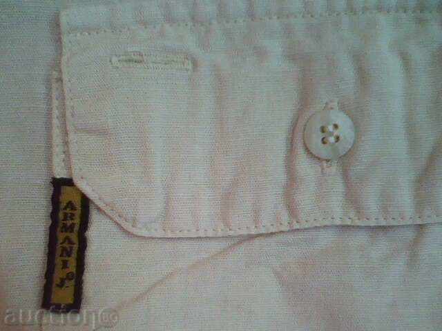 ARMANI Cream Summer Men's Shirt with price 19.00 BGN | € 9.71