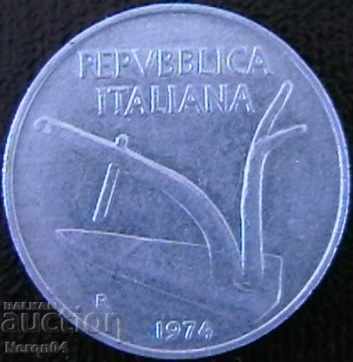 Auction  10 lire 1974, Italy