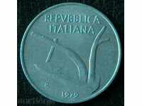 10 lire 1979, Italia