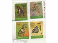 Чисти  марки  Пеперуди 2011 от Испания