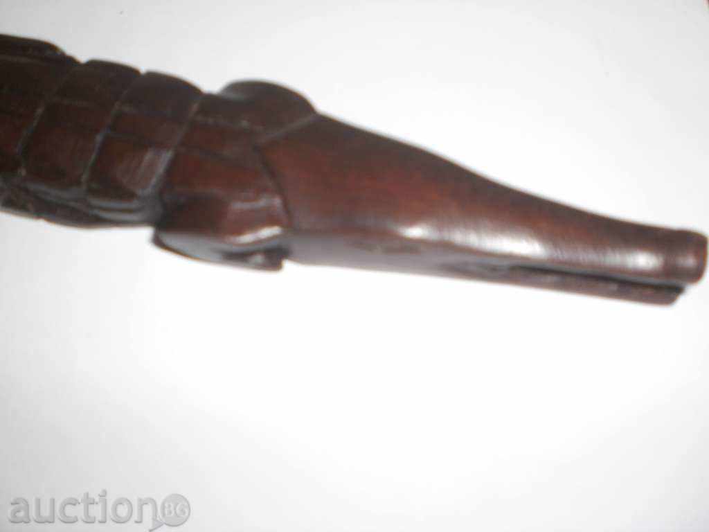 Crocodile-wooden figure of ebony - 5 Crocodile-wooden figure of ebony - 5
