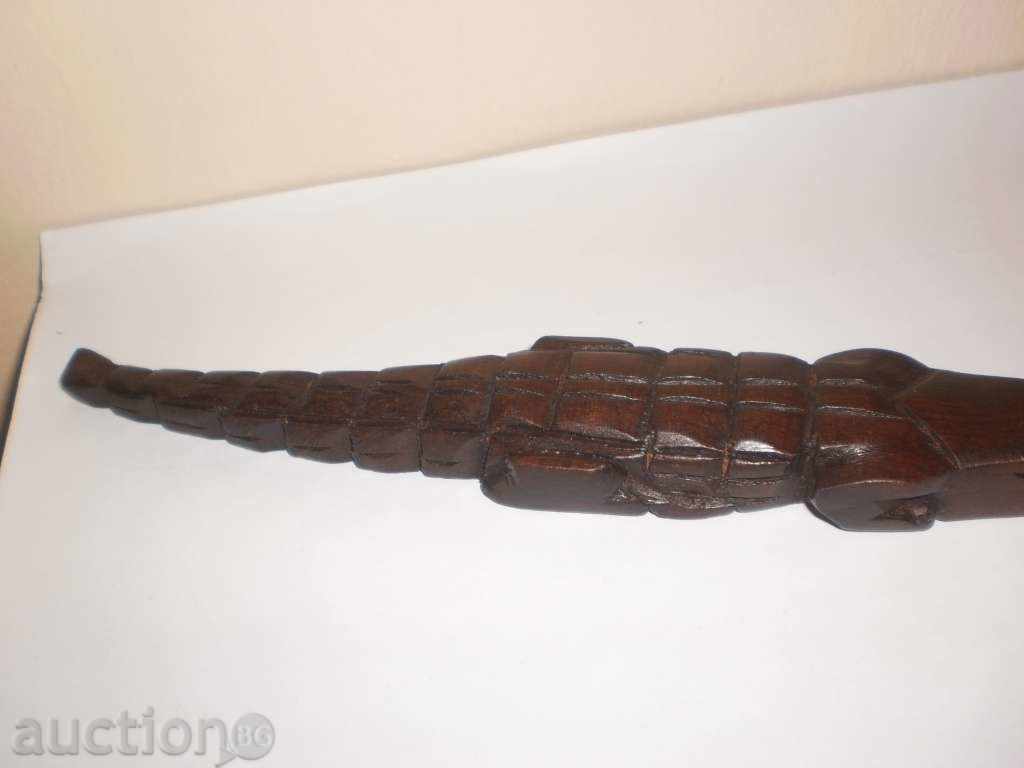 Crocodile-wooden figure of ebony - 6 Crocodile-wooden figure of ebony - 6
