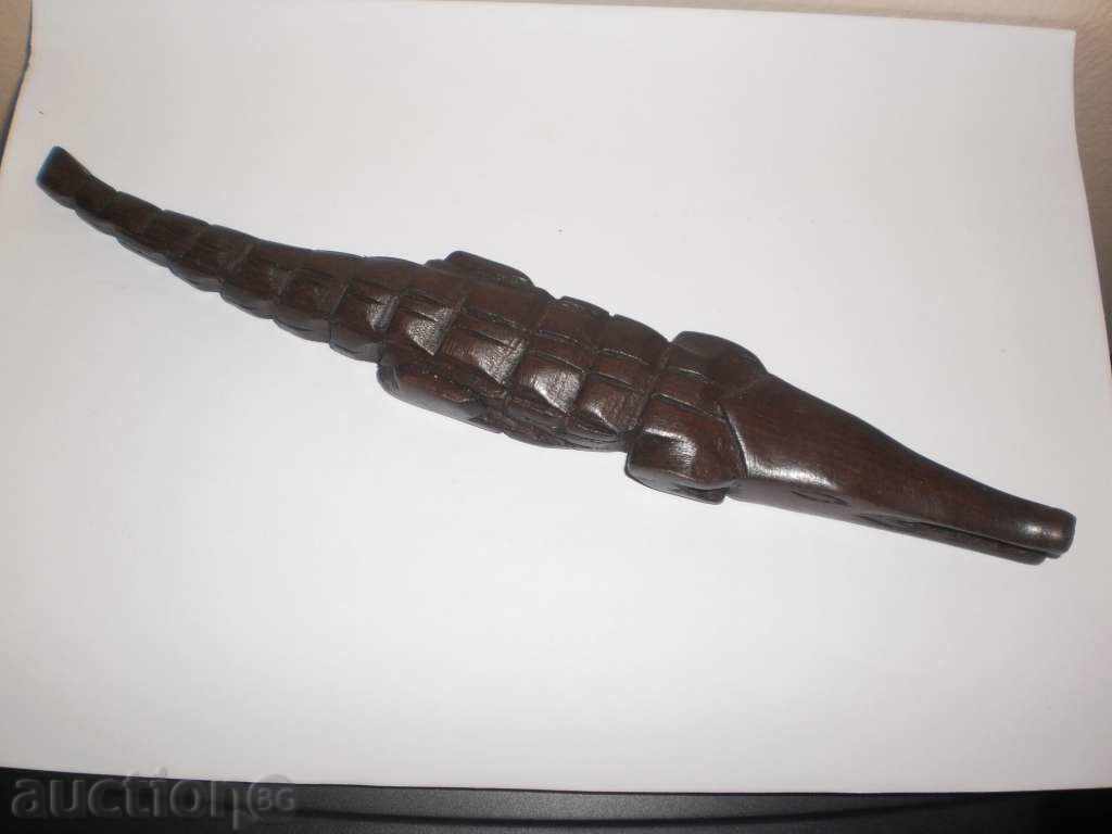 Crocodile-wooden figure of ebony - 7 Crocodile-wooden figure of ebony - 7