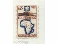 Чиста марка Сътрудничество с Африка 1964 от Франция