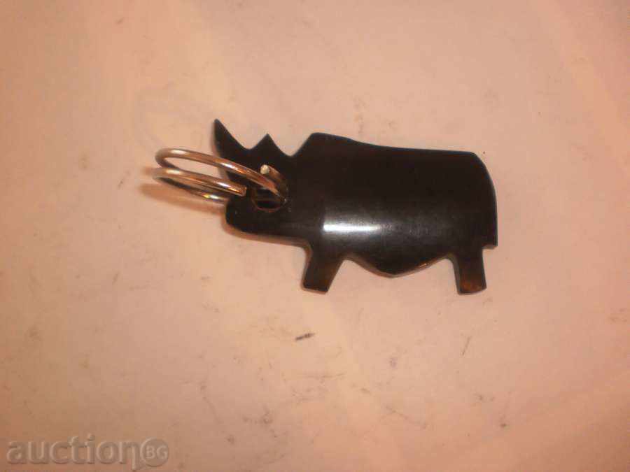 Keychain de rinocer abanos- vedea preț cu preț 11.00 BGN | € 5.62