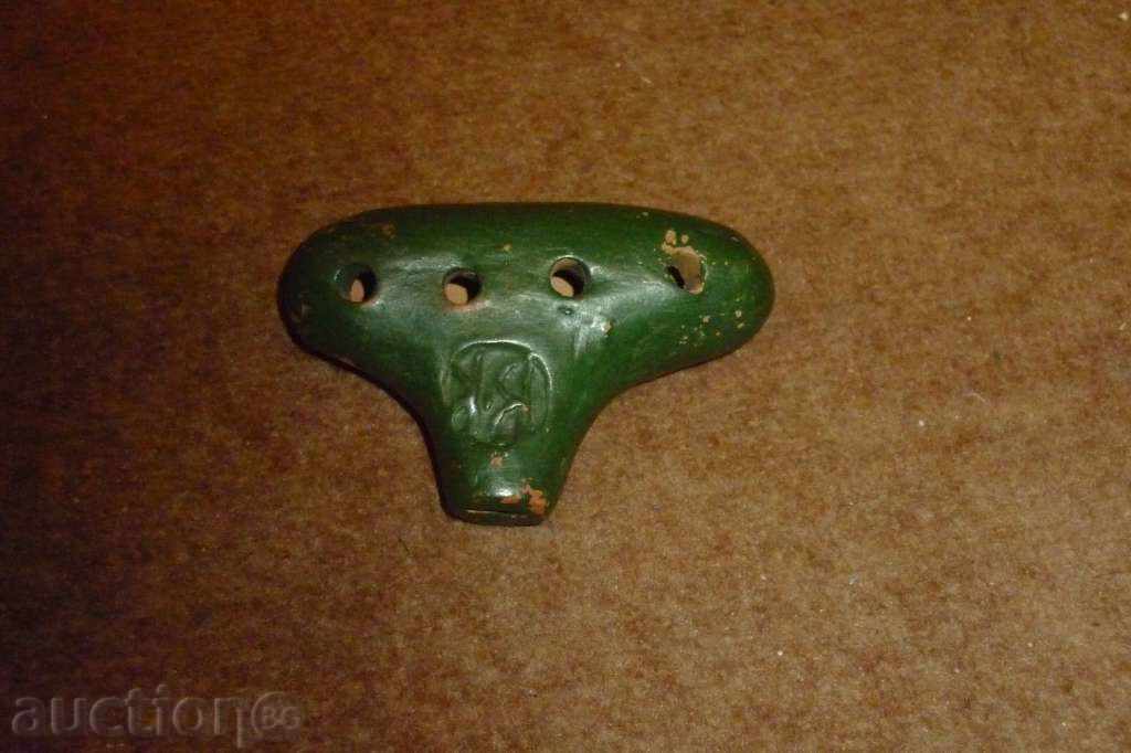 Clay wind instrument - Ocarina with price 39.00 BGN | € 19.94 Clay wind instrument - Ocarina with price 39.00 BGN | € 19.94