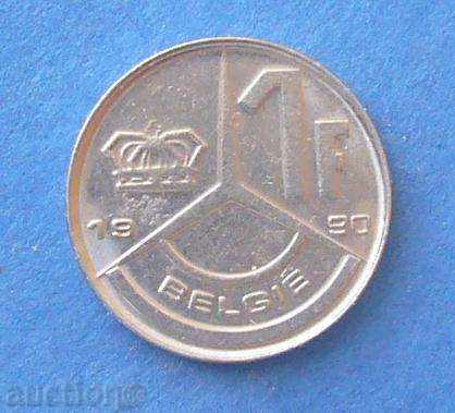 Белгия 1 франк 1990