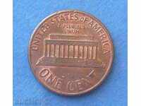 USA 1 cent 1990 D
