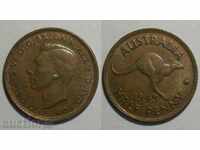 Australian coin 1/2 penny 1945 AUNC