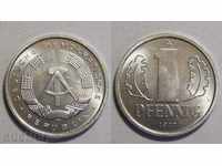 Γερμανία DDR νομίσματος 1 πφένιχ 1977 Α UNC