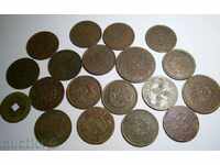 Китай Китайска империя лот 19 старинни монети 1890-1920