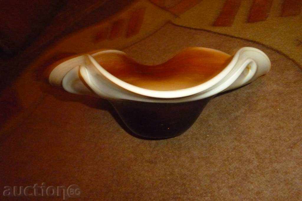 Delivery of Soc. colored glass fruit bowl Delivery of Soc. colored glass fruit bowl