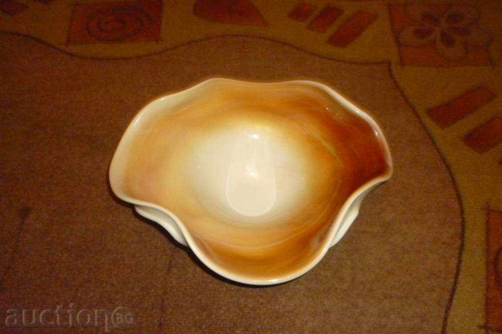 Soc. colored glass fruit bowl - 5 Soc. colored glass fruit bowl - 5