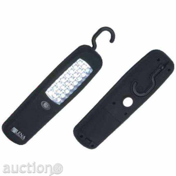 LED Lamp 24 + 3 with hook and magnet with price 10.50 BGN | € 5.37 LED Lamp 24 + 3 with hook and magnet with price 10.50 BGN | € 5.37