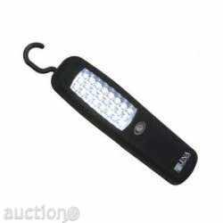 LED Lamp 24 + 3 with hook and magnet