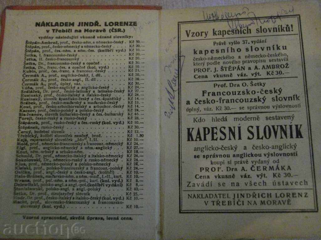 Cartea '' KAPESNI slovník - A.Cermaka '' - 634 p.