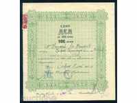 Share 100 BGN SOFIA 1950 CREDIT COOPERATIVE BANK 6K131