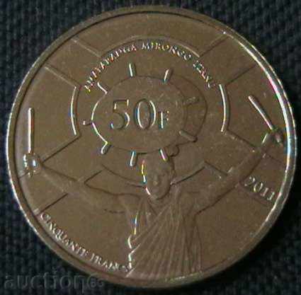 50 francs 2011, Burundi