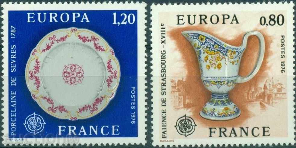 Καθαρό Μάρκες Ευρώπη Σεπτέμβριο του 1976 από τη Γαλλία