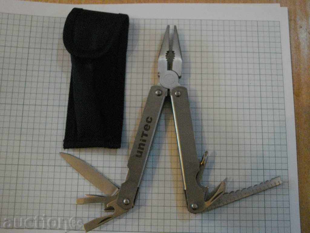 Auction Pliers '' UNITEC '' multifunctional folding with case Auction Pliers '' UNITEC '' multifunctional folding with case