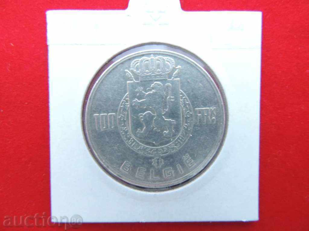 100 Franci 1948 Belgia Argint