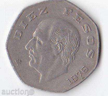 Мексико diez pesos, 1976 година, 30 мм.