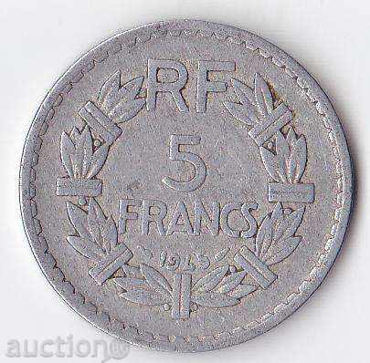Γαλλία 5 φράγκα το 1945