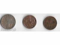 Чехословакия, лот от 3 монети