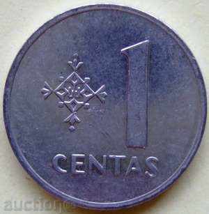 Литва 1 центас 1999