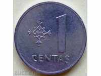 Литва 1 центас 1999