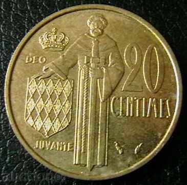 20 centimes 1978, Monaco