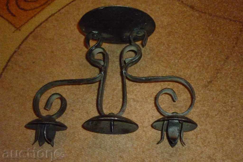 sfeșnic socialist din fier forjat - 5