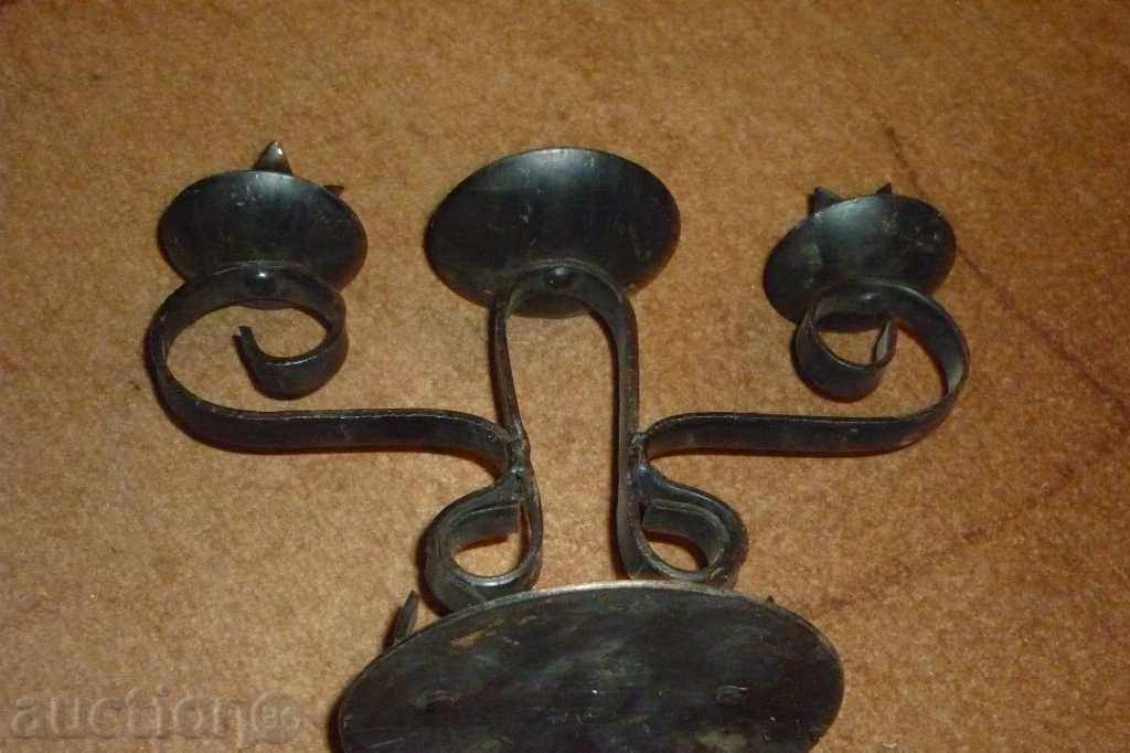 sfeșnic socialist din fier forjat - 6