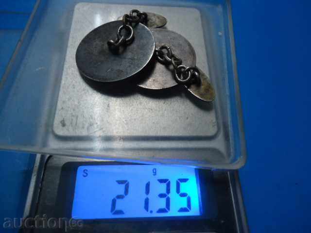 Silver antique cufflinks - 6