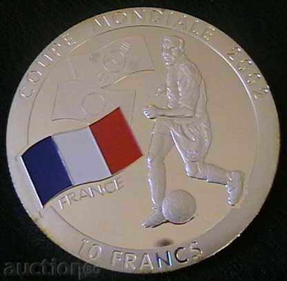 10 Franc 2002, Congo