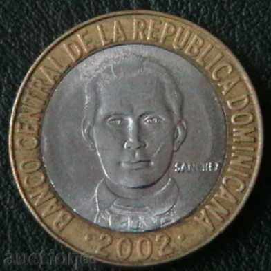 5 peso 2002, Dominican Republic