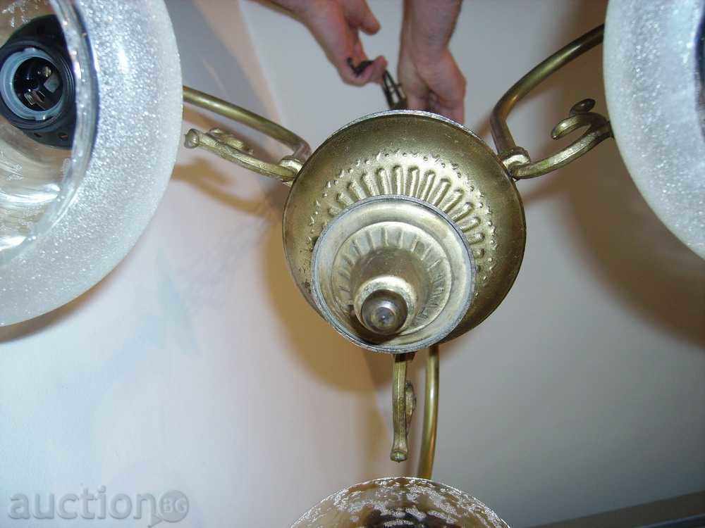 I sell old lamp, brass and glass. - 5 I sell old lamp, brass and glass. - 5