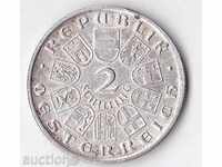 Austria 2 Schilling 1928, Silver, Schubert