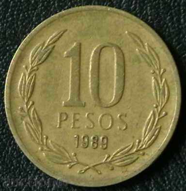 10 peso 1989, Chile with price 2.00 BGN | € 1.02